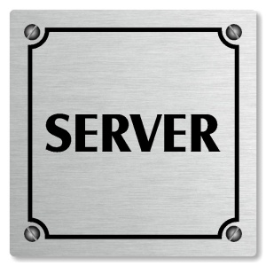 Server, 118x118mm, stříbrná, Kansas